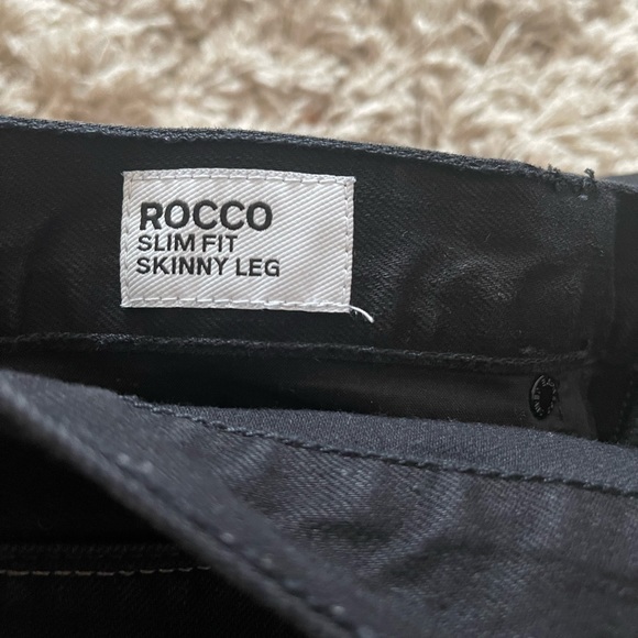 Express Men's Jeans 34 x 32 Rocco Slim Fit Skinny Leg Black Denim - Picture 4 of 7